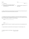 Algebra 1 Name: 2.1 – 2.4 HW Review Period: 1. Translate the