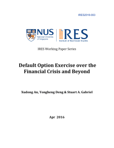 Default Option Exercise over the Financial Crisis and Beyond