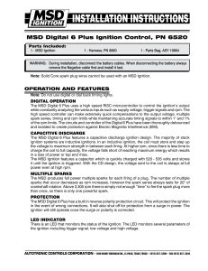 MSD Digital 6 Plus Ignition Control, PN 6520