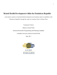 Mental Health Development within the Dominican Republic