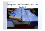 Congress, the President, and the Budget