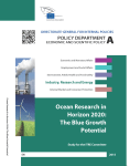 Ocean Research in Horizon 2020: The Blue Growth potential