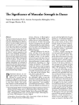 The Significance of Muscular Strength in Dance