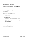 Facts and Factors - Mathematics in Context