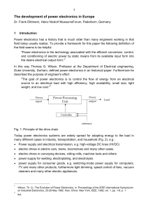 The development of power electronics in Europe