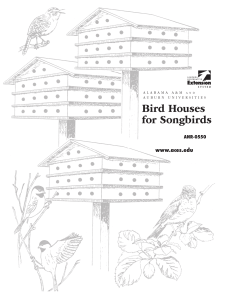 Bird Houses for Songbirds - Alabama Cooperative Extension System