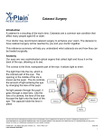 Cataract Surgery - Patient Education Institute