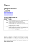 VMware Workstation 5 – Fixed Bugs