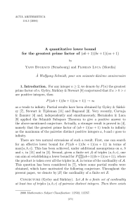A quantitative lower bound for the greatest prime factor of (ab + 1)(bc
