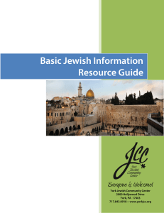 Basic Jewish Info Resource Guide