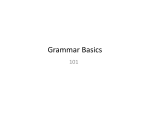 Grammar Basics - Med-Star Paramedic Ambulance, Inc Brandon