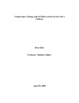 Temperature change and its effects on the Great Lakes climate