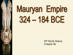 Mauryan Empire India - Mat
