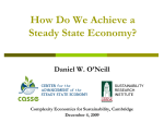 How do we achieve a steady state economy?