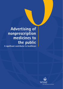 Advertising of nonprescription medicines to the public