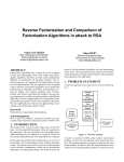 Reverse Factorization and Comparison of Factorization Al