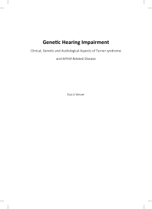 Genetic Hearing Impairment - Utrecht University Repository