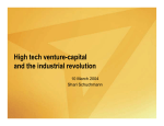 High tech venture-capital and the industrial revolution
