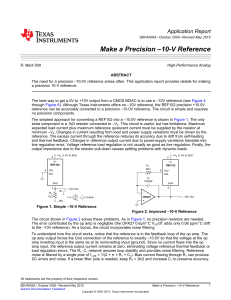 10-V Reference - Texas Instruments