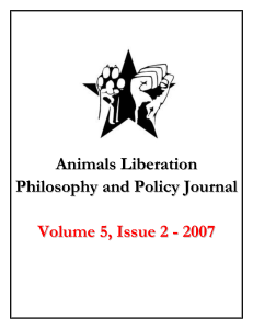 PDF – Volume 5, Issue 2, 2007 - Institute for Critical Animal Studies