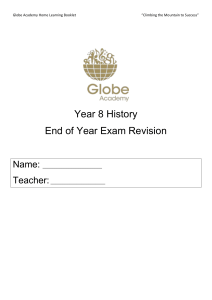 Year 8 History End of Year Exam Revision