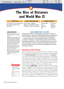 The Rise of Dictators and World War II