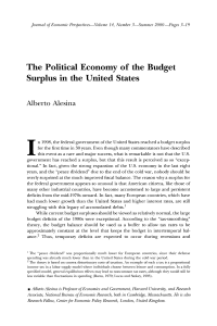 The Political Economy of the Budget Surplus in the United States