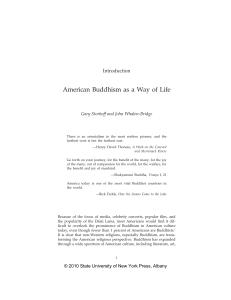 American Buddhism as a Way of Life