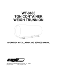 wt-3600 ton container weigh trunnion