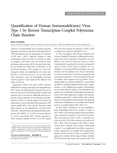 Quantification of Human Immunodeficiency Virus Type 1 by Reverse