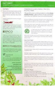 Fact sheet `Promoting Climate-Friendly Farming in Guatemala`