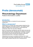Prolia (denosumab) - The Dudley Group NHS Foundation Trust