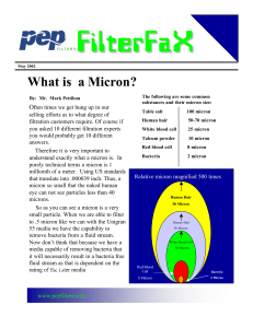 What is a Micron?