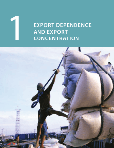 export dependence and export concentration