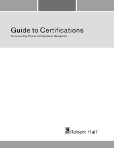 Guide to Certifications