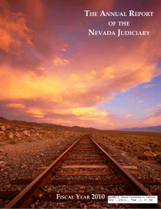 the annual report of the nevada judiciary
