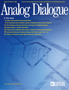 Analog Dialogue Volume 43, Number 2, 2009