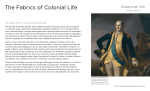 The Fabrics of Colonial Life