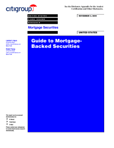 Guide to Mortgage-Backed Securities