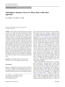 Lithospheric buoyancy forces in Africa from a thin sheet approach