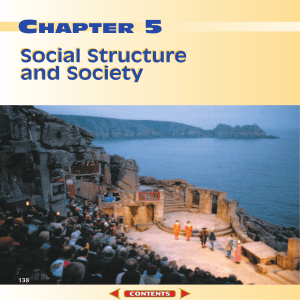 Chapter 5: Social Structure and Society