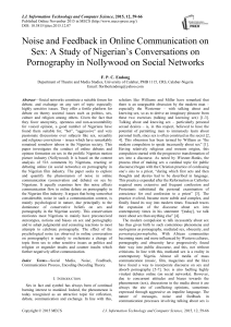 Noise and Feedback in Online Communication on Sex: A Study of