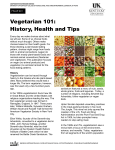 Vegetarian 101: History, Health and Tips