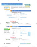 Rewriting Equations and Formulas