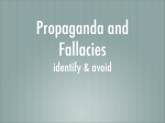 Fallacies and Propaganda PowerPoint