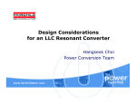 Design Considerations for an LLC Resonant Converter