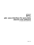 pdj : java interface for pure-data electric-one software