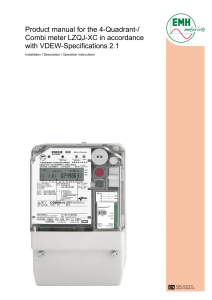 Product manual for the 4-Quadrant-/ Combi meter