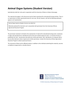 Animal Organ Systems (Student Version)