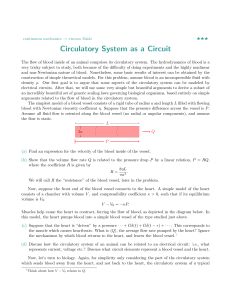 Circulatory System as a Circuit